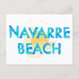Navarre Beach Florida artsy design Vykort