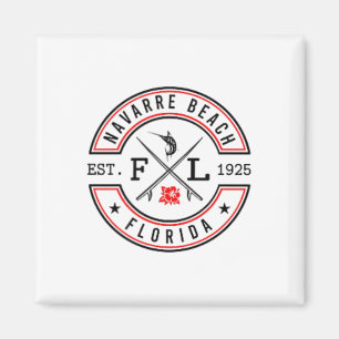 Navarre Beach Florida Fl Retro Surfare Strand Magnet