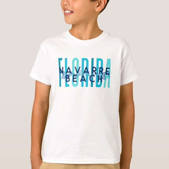 Navarre Beach Florida (Ocean Vågar) T Shirt (Framsida)