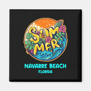 Navarre Beach Florida Sommarfirande Souvenir Hel Magnet