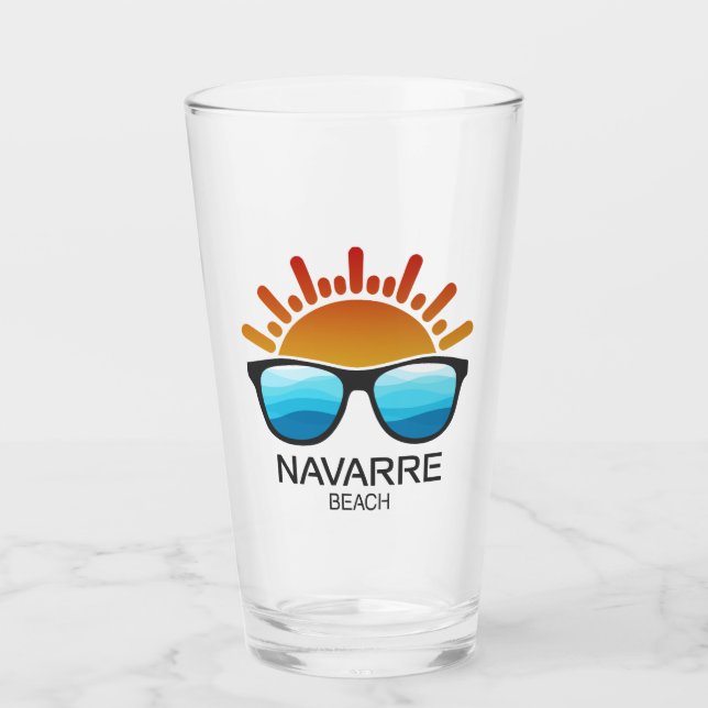 Navarre Beach Florida Sunglasses Glaskopp (Framsida)