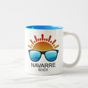 Navarre Beach Florida Sunglasses Två-Tonad Mugg