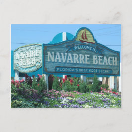 Navarre Beach, Florida, Välkomstskylt Vykort