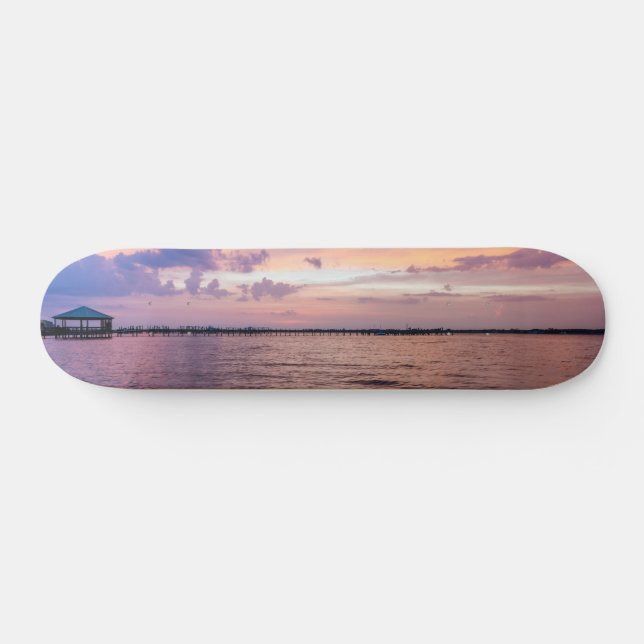 Navarre Beach Magic Hour Lila Sunset Mini Skateboard Bräda 18,5 Cm (Horz)