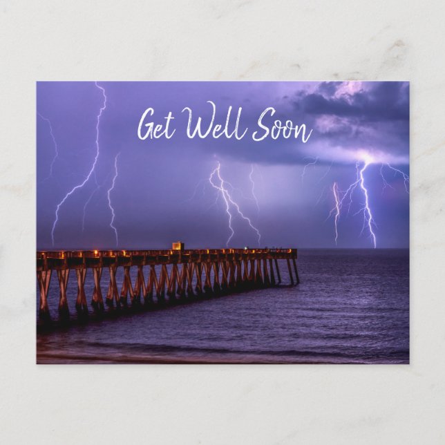 Navarre Florida Blixtstorm Snart Frisk Kort (Framsida)