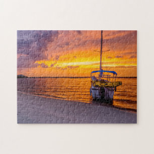 Navarre Florida Fire Sunset Pussel