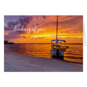 Navarre Florida Fire Sunset Thinking Card OBS Kort