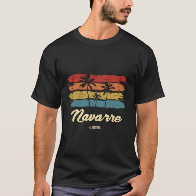 Navarre Florida Handflatan Träd Fl T Shirt (Framsida)