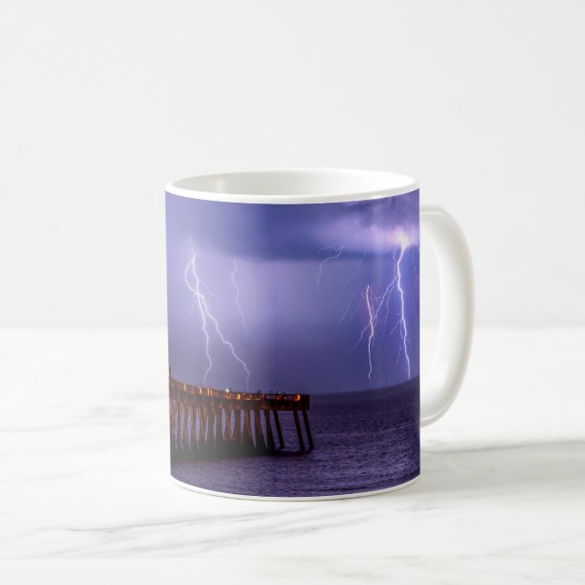 Navarre Florida Lightning Storm Kaffemugg (Framsida höger)
