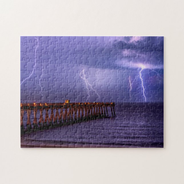 Navarre Florida Lightning Storm Pussel (Horisontell)