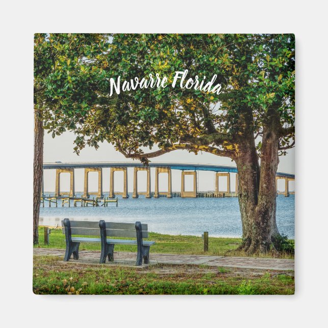 Navarre Park Bench och Bridge Square Magnet (Framsidan)