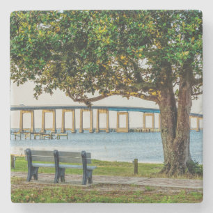 Navarre Park Bench och Bridge Stenunderlägg