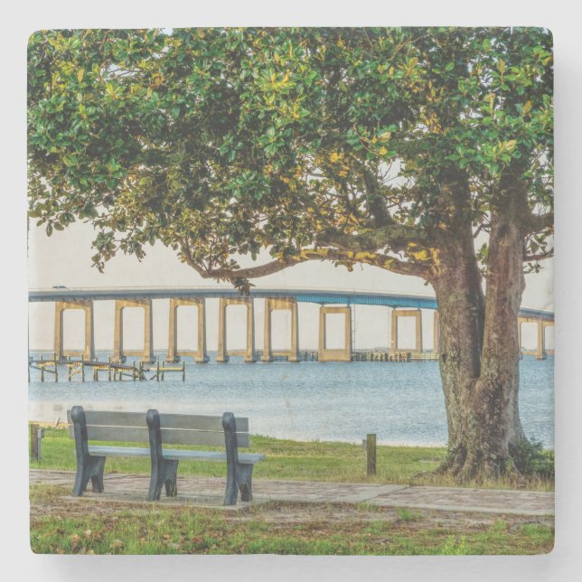 Navarre Park Bench och Bridge Stenunderlägg (Framsidan)