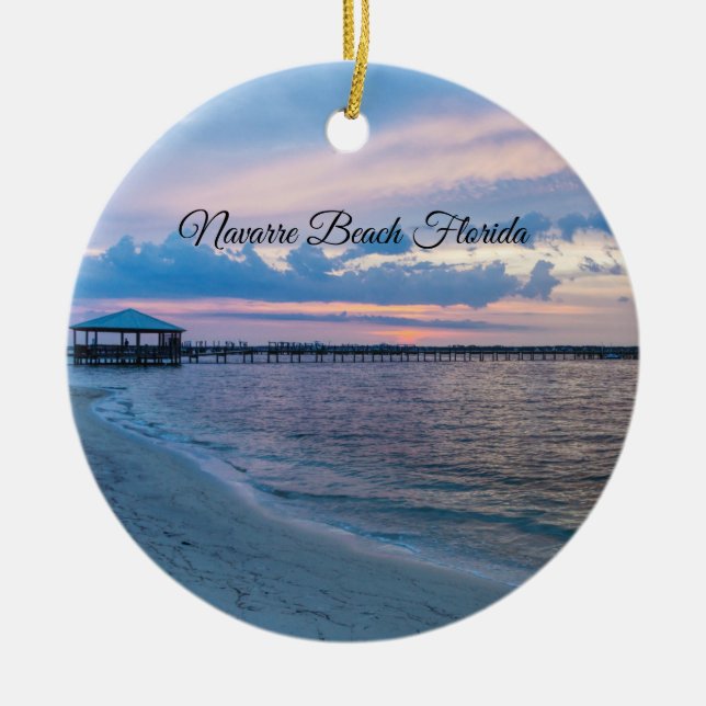 Navarre Santa Rosa Sunset Circle Ornament (Framsidan)