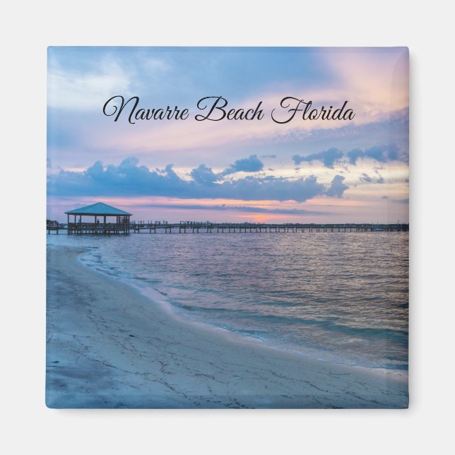 Navarre Santa Rosa Sunset Square Magnet (Framsidan)