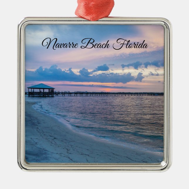 Navarre Santa Rosa Sunset Square Ornament (Framsidan)