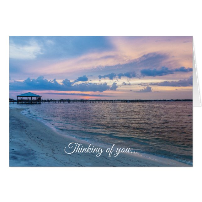 Navarre Santa Rosa Sunset Thinking of You Card OBS Kort (Framsidan Horizontal)