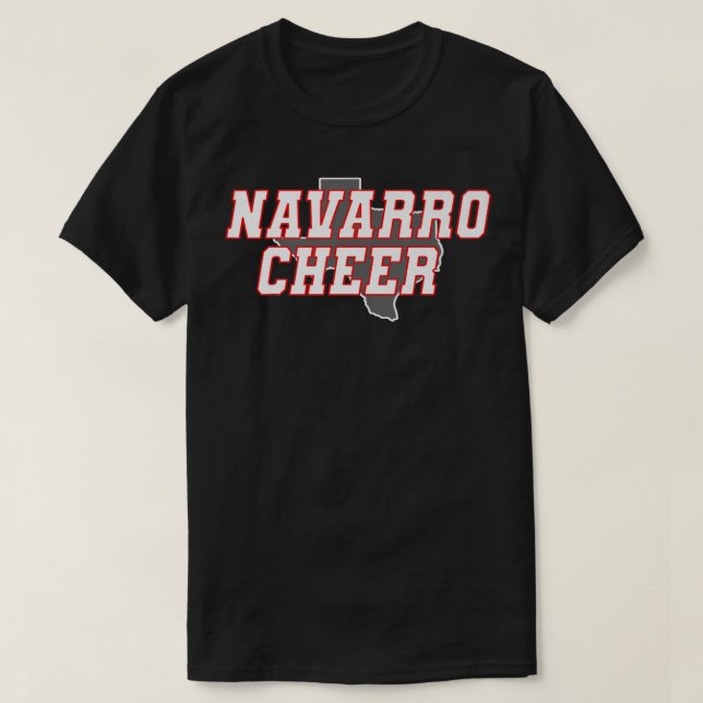 Navarro Cheer Texas Logotyp Premium TShirt T Shirt (Design framsida)