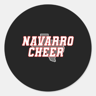 Navarro Cheer Texas Runt Klistermärke