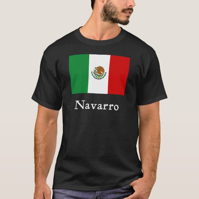 Navarro mexicansk flagga tröja (Framsida)
