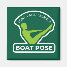 Navasana Boat Pose • Tones Abdominals Yoga Magnet