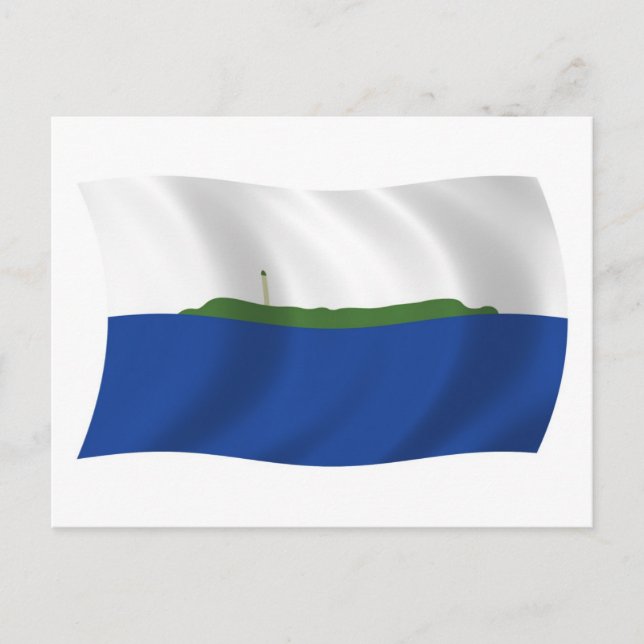 Navassaön Flagga Postkort Vykort (Framsida)