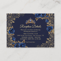 Navblå Gyldene Tiara Rosor Quinceañera