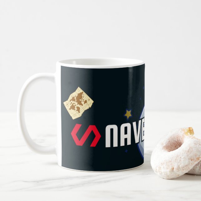 Nave - Curious Stuff and Designs 🚀 Kaffemugg (Med munk)