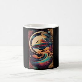 Nave Espacial Viaje Galaxia Taza Kaffemugg