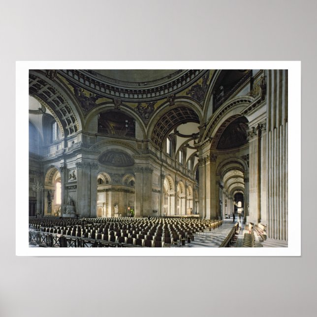 Nave of St. Paul's Cathedral (foto) Poster (Framsidan)