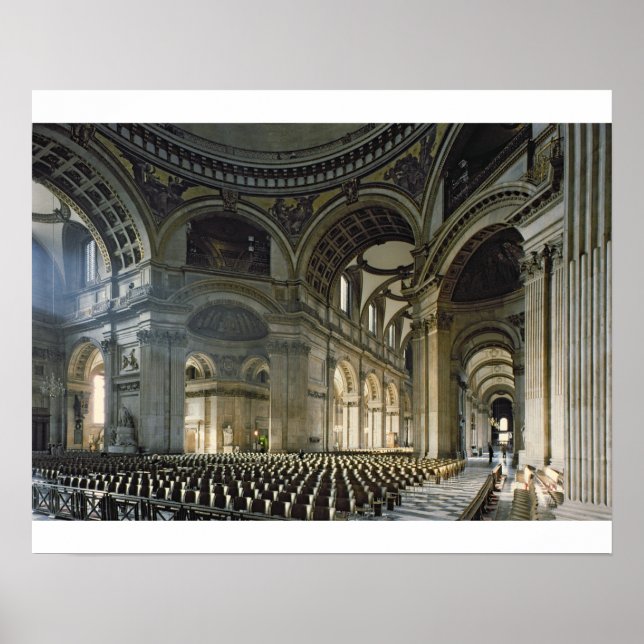 Nave of St. Paul's Cathedral (foto) Poster (Framsidan)