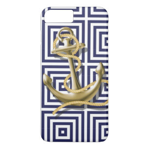 navel preppy mönster nautisk ankar