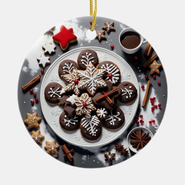 Navidad 1 - 001 julgransprydnad keramik (Framsidan)