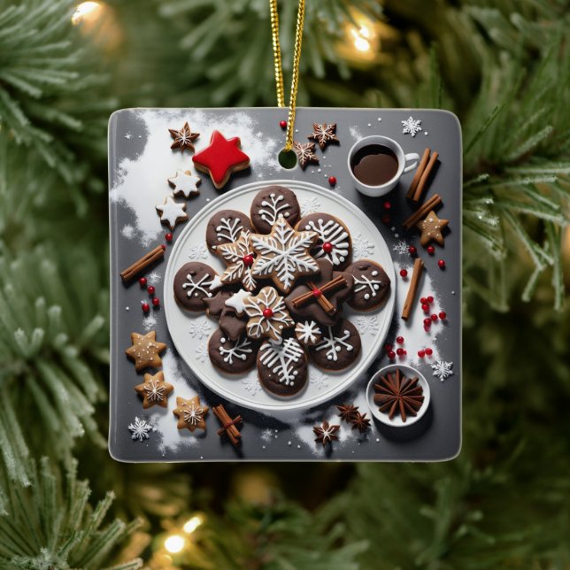 Navidad 1 - 001 julgransprydnad keramik (Träd)