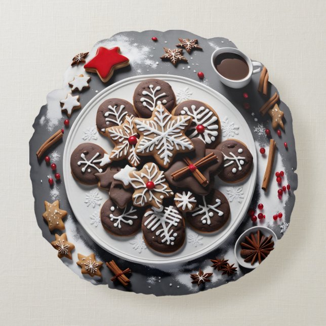 Navidad 1 - 001 rund kudde (Framsidan)