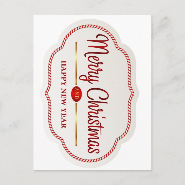 Navidad alegre vykort (Framsida)