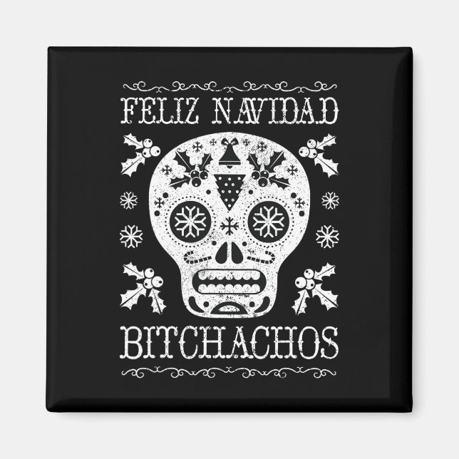 Navidad Bitchachos Den finne julskullen Meme Gift Magnet (Framsidan)