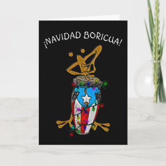 Navidad Boricua Julafton Conga Coqui Taino Tack Kort