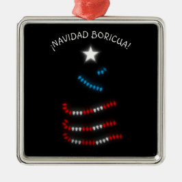 Navidad Boricua Puerto Rico God jul Julgransprydnad Metall