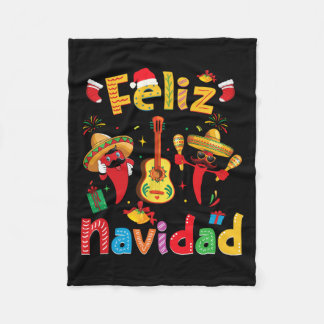Navidad Mexican Fiesta Hett Pepper Guitar Julafton Fleecefilt