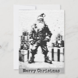 Navidad Punk (Santa gris). Kort