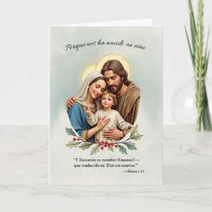 Navidad Religiosa La Sagrada Familia y Dios Kort
