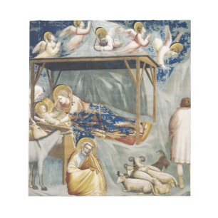 Navigation (Jesus Kristus födelse) (av Giotto) Anteckningsblock