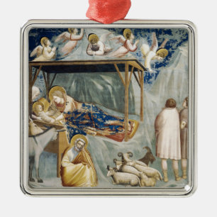 Navigation (Jesus Kristus födelse) (av Giotto) Julgransprydnad Metall