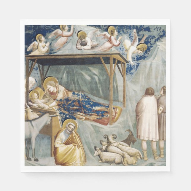 Navigation (Jesus Kristus födelse) (av Giotto) Pappersservett (Framsidan)