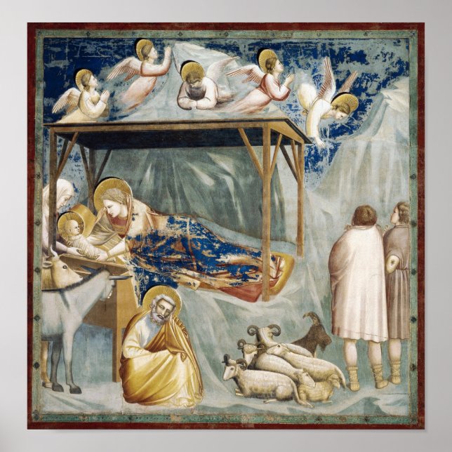 Navigation (Jesus Kristus födelse) (av Giotto) Poster (Framsidan)