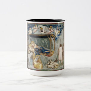 Navigation (Jesus Kristus födelse) (av Giotto) Två-Tonad Mugg