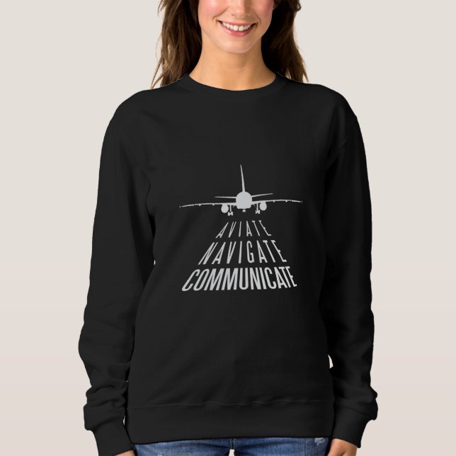 Navigera i Communicate Aviation T Shirt (Framsida)