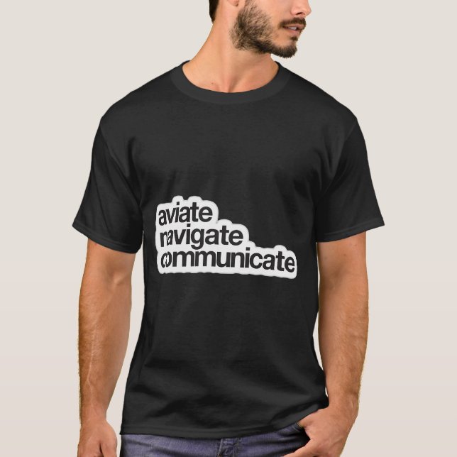 Navigera i kommunikationen t shirt (Framsida)