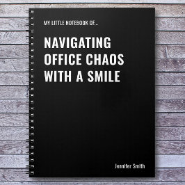 Navigera i Office Chaos Funny-offert Anteckningsbok